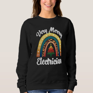 Sudadera Muy Merry Electrician Rainbow Women Profession L