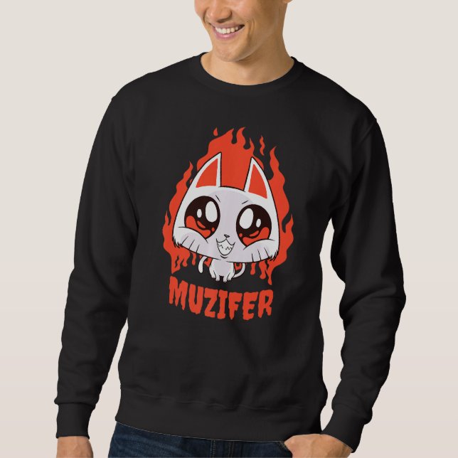 Sudadera Muzifer I Cat Kitten Lucifer Devil Little Devil Lu (Anverso)
