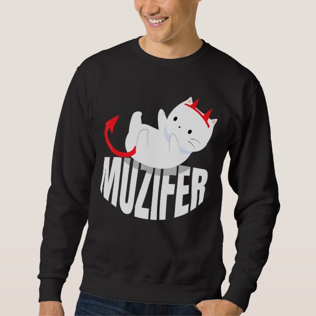 Sudadera Muzifer I Cat Kitten Lucifer Devil Little Devil Lu (Anverso)