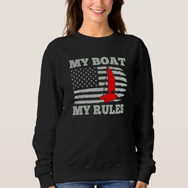 Sudadera My Boat My Rules Catamaran Captain (Anverso)