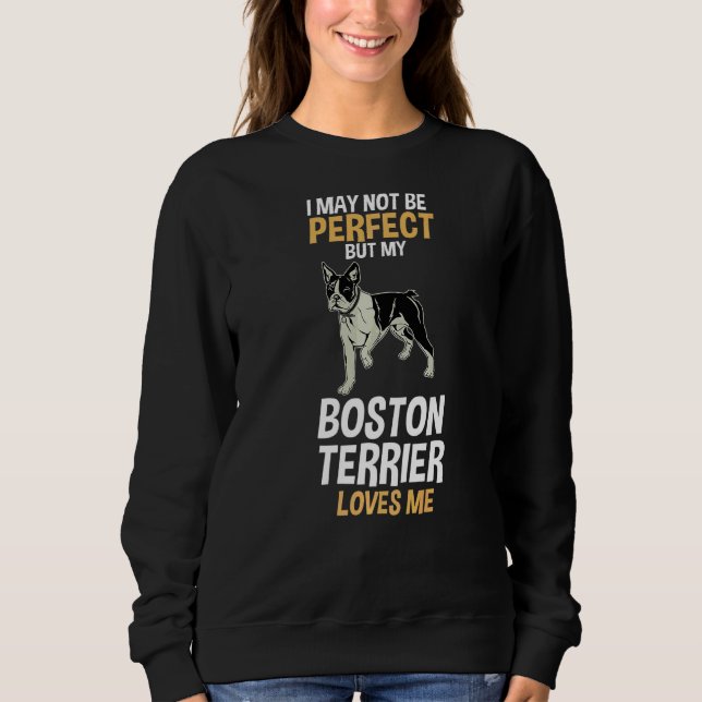 Sudadera My Boston Terrier me ama (Anverso)