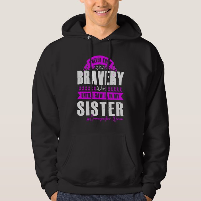 Sudadera My BRAVERY SISTER Craniosynostosis Warrior (Anverso)