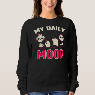 Sudadera My Daily Mood Panda Gaming Comer Sleeping Play Ea