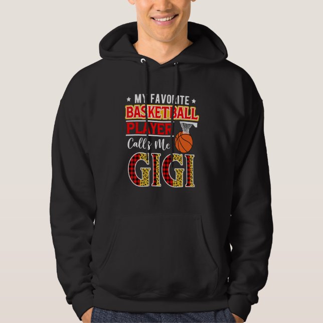 Sudadera My Favorite Basketball Player Calls Me Gigi Mother (Anverso)