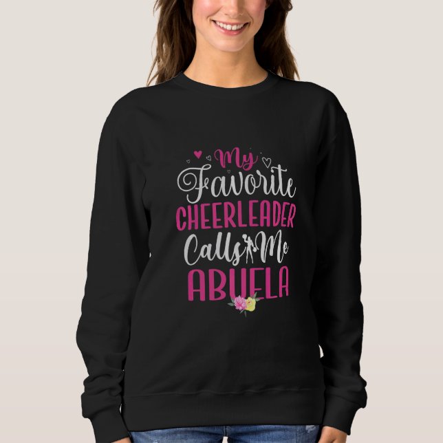 Sudadera My Favorite Cheerleader calls me Abuela Cute (Anverso)