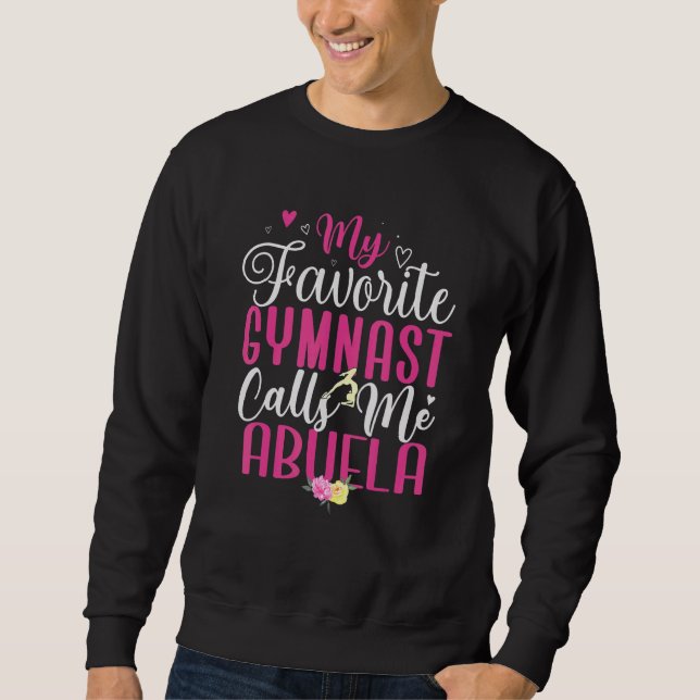 Sudadera My Favorite Gymnast calls me Abuela Cute (Anverso)