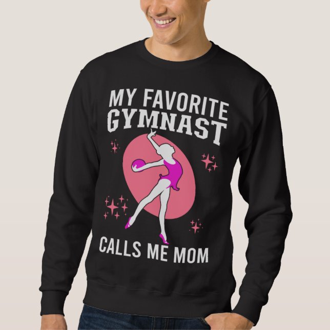 Sudadera My Favorite Gymnast Calls Me Mom Gymnastic   19 (Anverso)