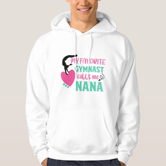 Sudadera My Favorite Gymnast Calls Me Nana Love Gymnastic (Anverso)