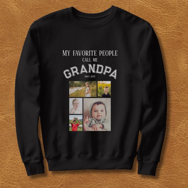 Sudadera My Favorite People Call Me Grandpa Photo Grid (Subido por el creador)