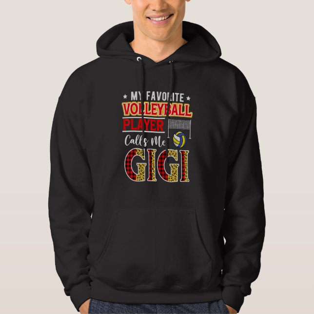 Sudadera My Favorite Volleyball Player Calls Me Gigi Mother (Anverso)