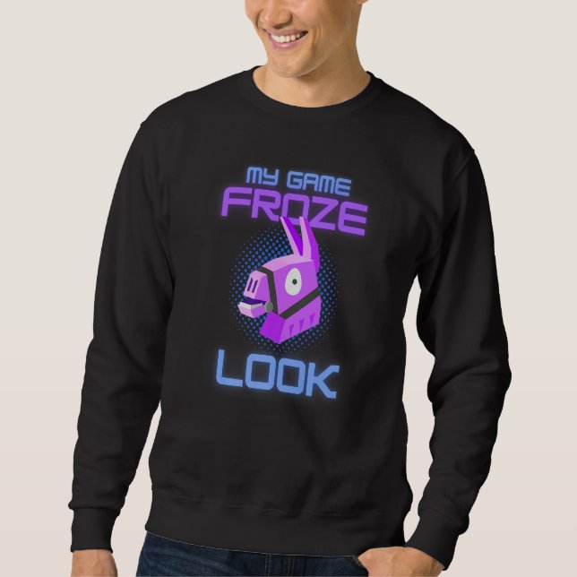 Sudadera My Game Froze Look  Gaming Graphic Paused Donkey G (Anverso)