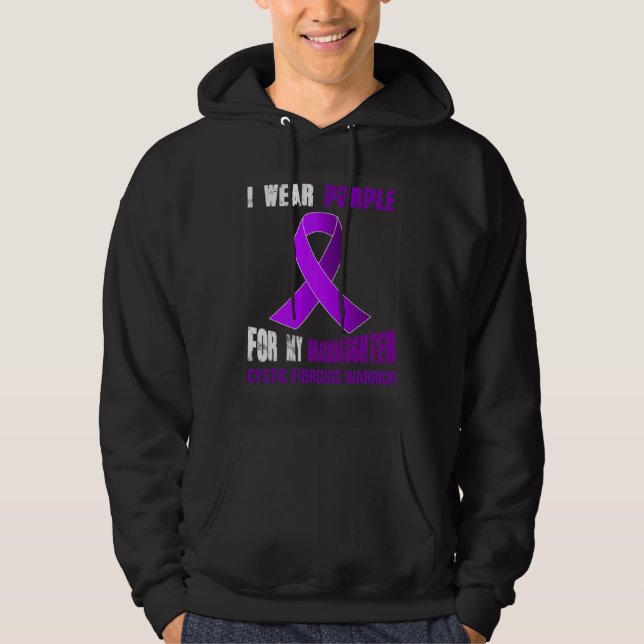 SUDADERA MY GRANDDAUGHTER  MY CYSTIC FIBROSIS WARRIOR (Anverso)