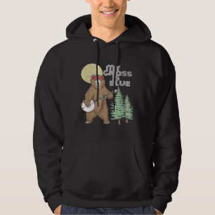 Sudadera My Grass Is Blue Banjo Bear Hippie Grizzly2