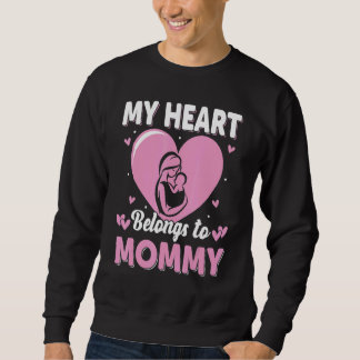 Sudadera My Heart Belongs to Mommy Womens