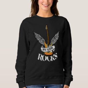 Sudadera My Kids Rocks Rock & Roll Electronic Rock Guitar