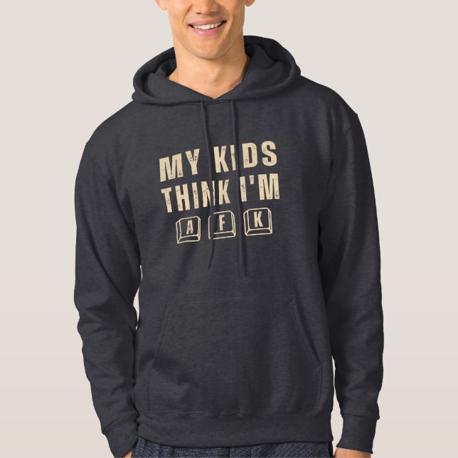 Sudadera My Kids Think I’m AFK Funny Gamer Dad (Anverso)
