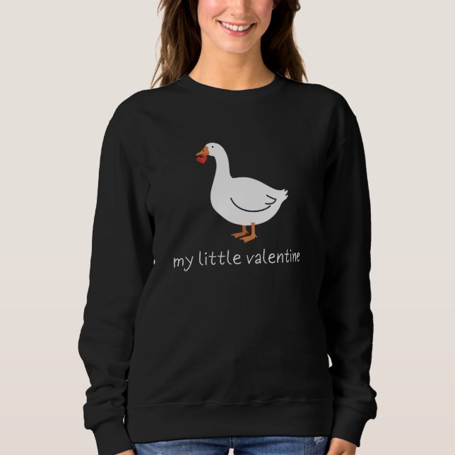 Sudadera My Little Valentine Goose - Cute Romantic Doodle (Anverso)