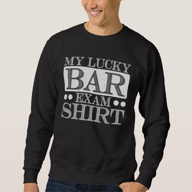 Sudadera my lucky bar exam   graduation lawyer student  1 (Anverso)