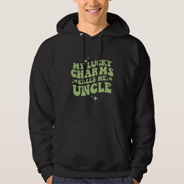 Sudadera My Lucky Charms Call Me Uncle St Patrick's Day Gro (Anverso)