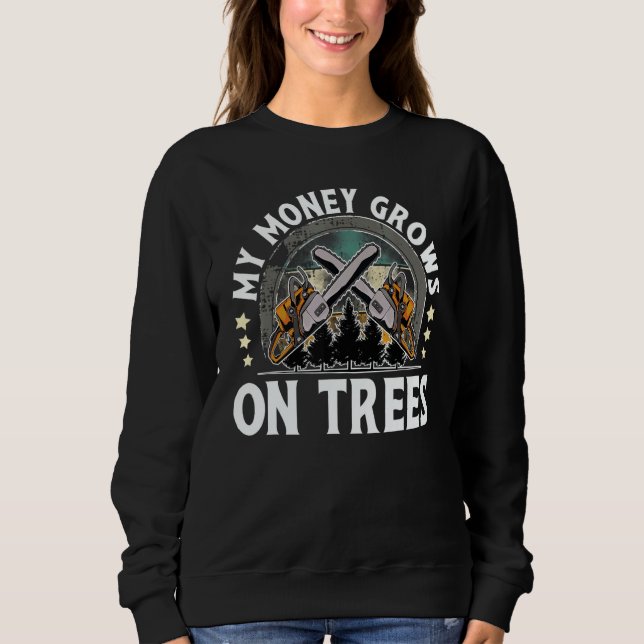 Sudadera My Money Grows On Trees I Lumberjack (Anverso)
