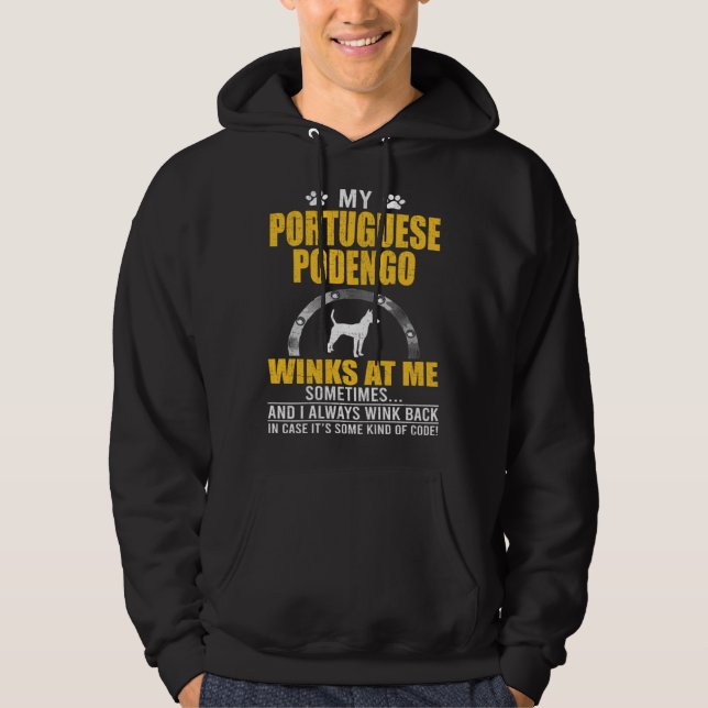 Sudadera My Portuguese Podengo Winks At me Dog Owner (Anverso)