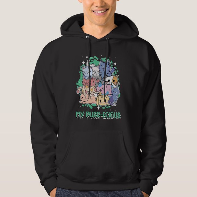 Sudadera My Purrecious Cat Mom Cat Dad  Animal Pun (Anverso)