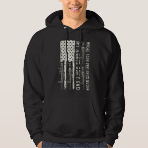Sudadera My Rights Don't End Where Your Feelings Begin USA
