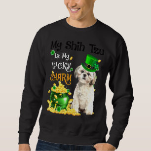 Sudadera My Shih Tzu Es Mi Afortunado Encanto Cute Dog Patr
