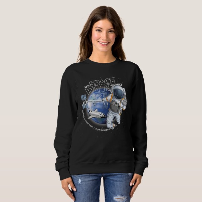 Sudadera My spacewalk Journey (Dark mode) | Women (Anverso completo)