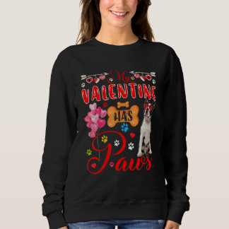 Sudadera My Valentine Has Paws Cute Boston Terrier Sunglass