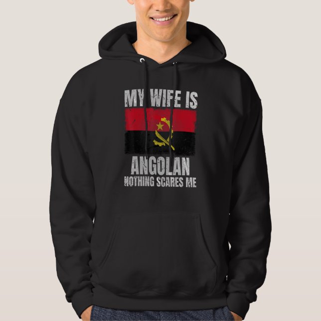 Sudadera My Wife is Angolan Print for Husband Angola Angola (Anverso)