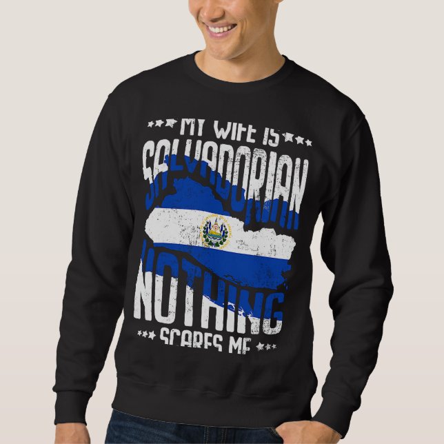 Sudadera My Wife Is Salvadorian El Salvador Salvadoran Heri (Anverso)