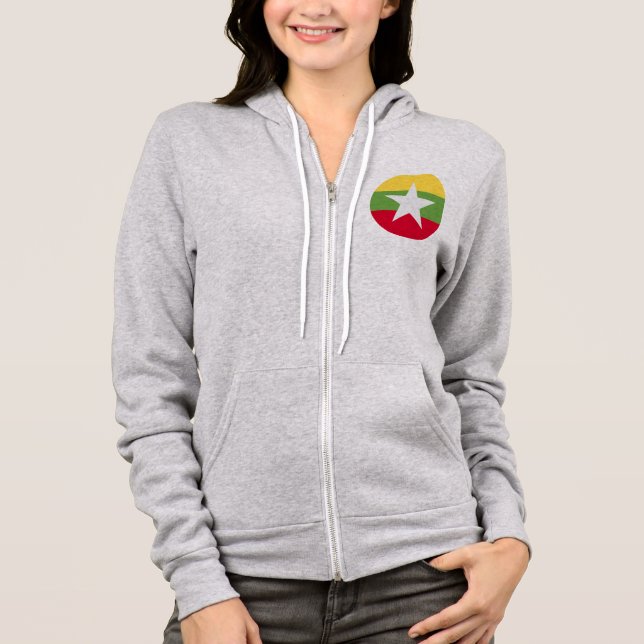 Sudadera Myanmar Flag (Anverso)