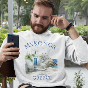 Sudadera Mykonos in Watercolor Bliss
