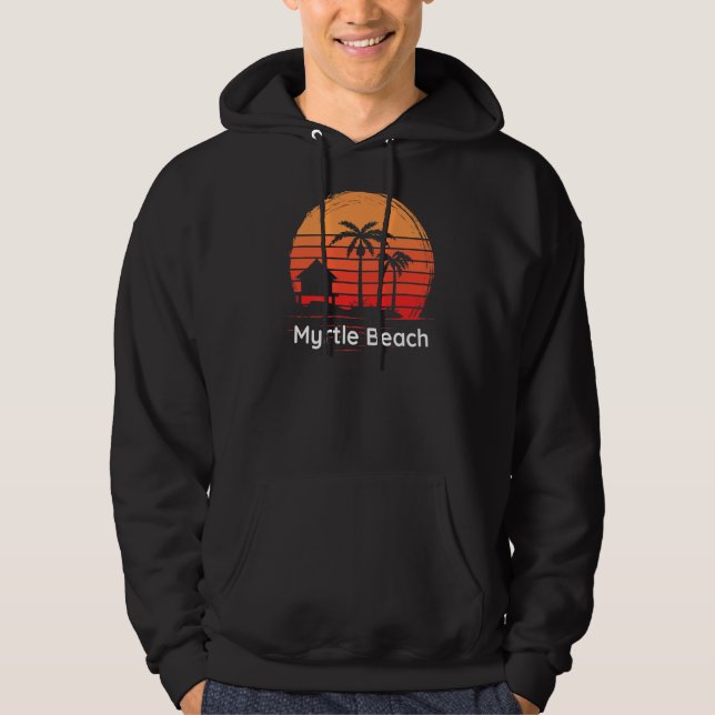Sudadera Myrtle Beach Souvenirs Tropical Beach Summer Surf (Anverso)