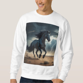 Sudadera Mystic Black Stallion Storm Rider ⚡ 🖤