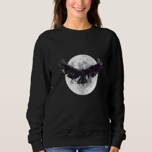 Sudadera Mystical Bird Mystical Full Moon Raven Crow Crows
