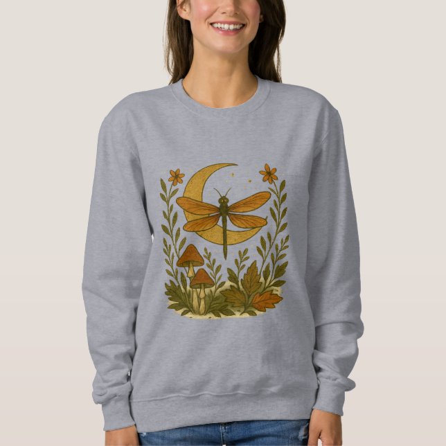 Sudadera Mystical Dragonfly Moon Shirt - Woodland Celestial (Anverso)