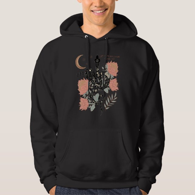 Sudadera Mystical Witchy 777 Angel Number Snake Flower Aest (Anverso)