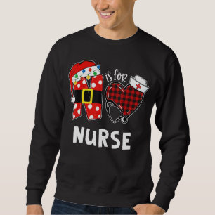 Sudadera N Es Para Enfermeras Santal Gorra Xmas Luces Enfer