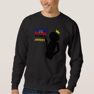 Sudadera Nace la bandera haitiana de la princesa haitiana e