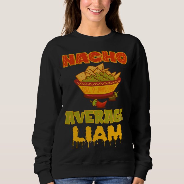 Sudadera Nacho Average Liam (Anverso)