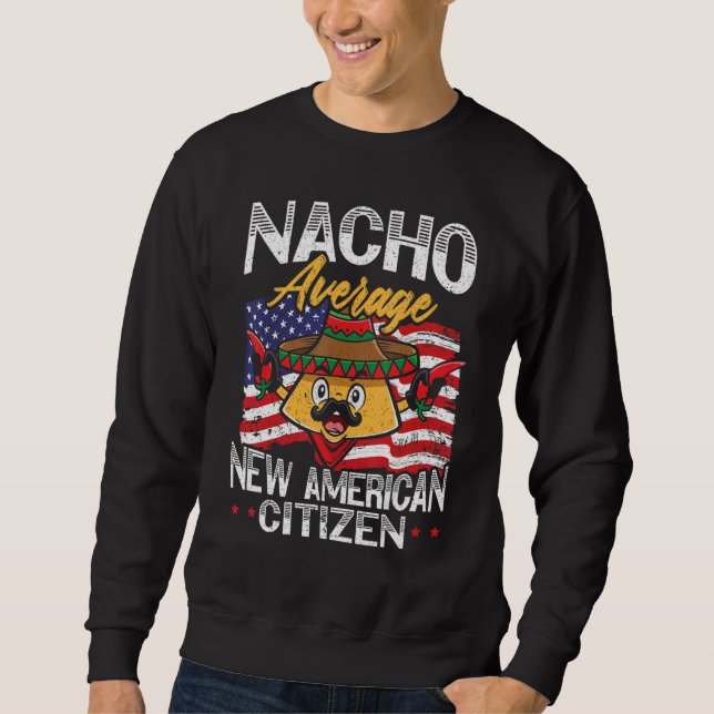 Sudadera Nacho Average New American Citizen USA Constitutio (Anverso)