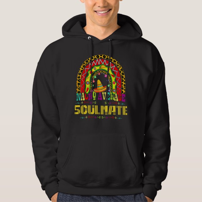 Sudadera Nacho promedio de almádena cinco de mayo arco iris (Anverso)