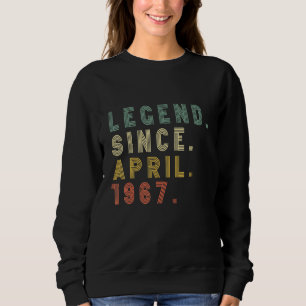 Sudadera Nacido a los 55 años de edad Leyenda Retro 55 años