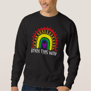 Sudadera Nacido así Lgbt Orgullo Gay