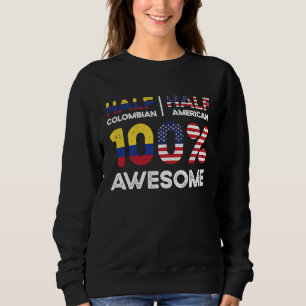 Sudadera Nacido colombiano Colombia americano EEUU Ciudadan