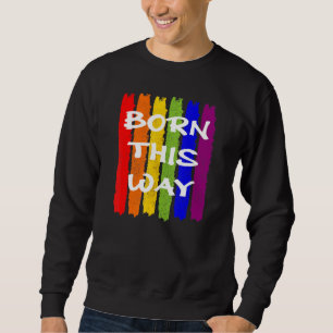 Sudadera Nacido De Esta Manera Lgbtq Orgullo Bandera Molest