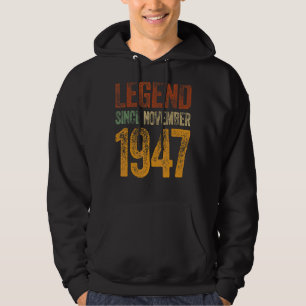 Sudadera Nacido el 75 de Noviembre de 75 años de leyenda de