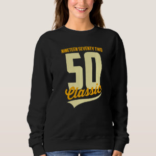 Sudadera Nacido En 1972 Palabras Diecinueve Setenta Y Dos C